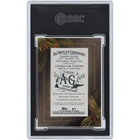 Michael Phelps Olympics 2016 Topps Allen & Ginter Mini Encadré Encre Rouge #AGA-MPH #8/10 SGC Authentifié 9/10 Carte