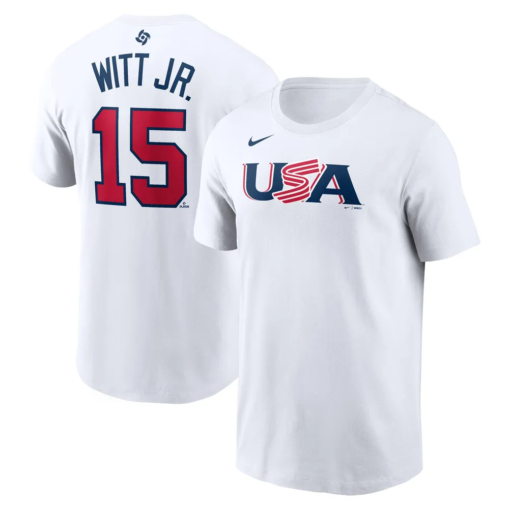 Nike Men's Nike Bobby Witt Jr. White USA Baseball 2023 World Classic Name &  Number T-Shirt