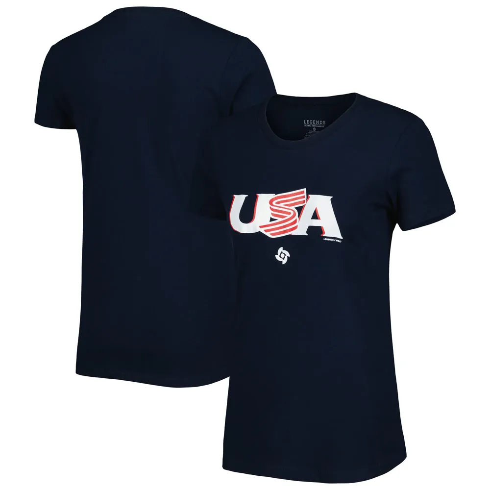 Women's LEGENDS Navy USA Baseball 2023 World Classic Country T-Shirt