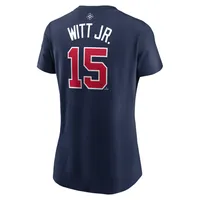 Women's Nike Bobby Witt Jr. Navy USA Baseball 2023 World Classic Name & Number T-Shirt