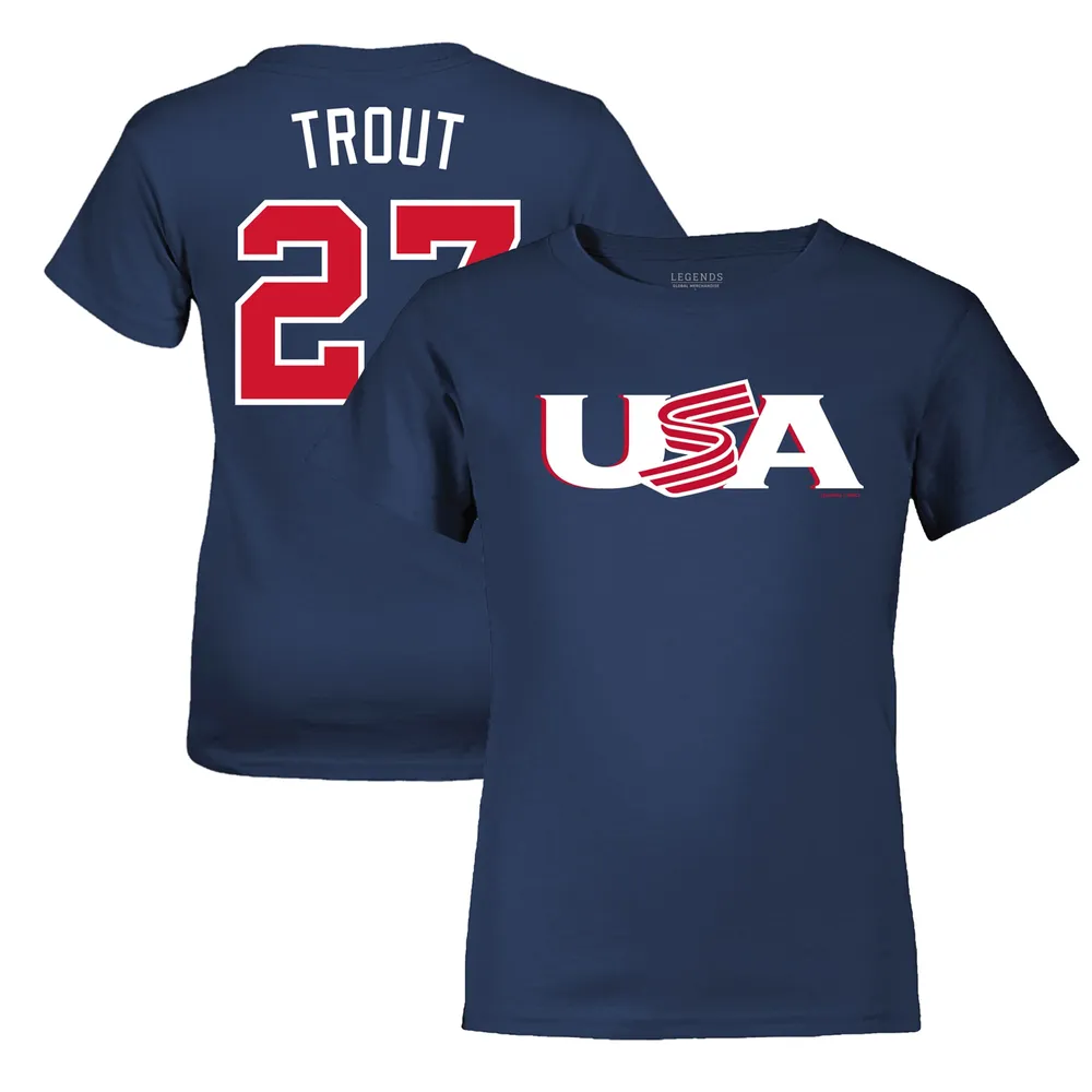 LEGENDS Youth LEGENDS Mike Trout Navy USA Baseball 2023 World