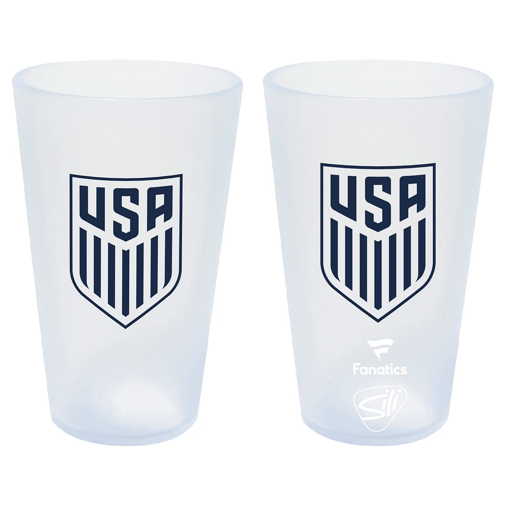 WinCraft USA Soccer 16oz. Fun Silicone Pint Glass