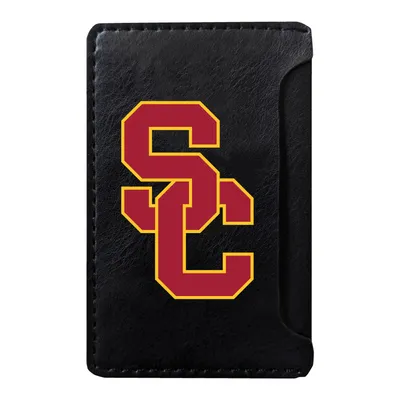 USC Trojans Faux Leather Phone Wallet Sleeve - Black