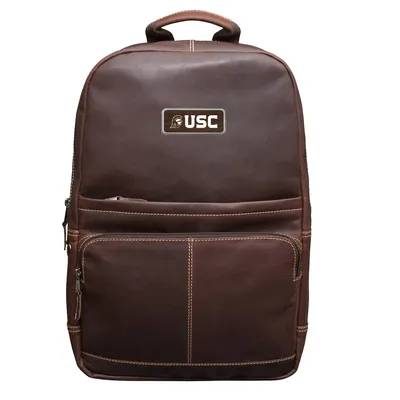 USC Trojans Logo Plate Kannah Canyon Backpack - Brown
