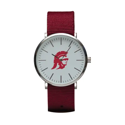 USC Trojans Stitch Nylon Strap Watch - Cardinal