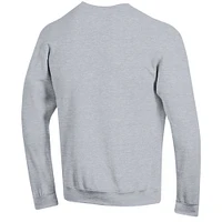 Men's Champion  Heather Gray USC Trojans Arch Over Logo Pullover Sweatshirt