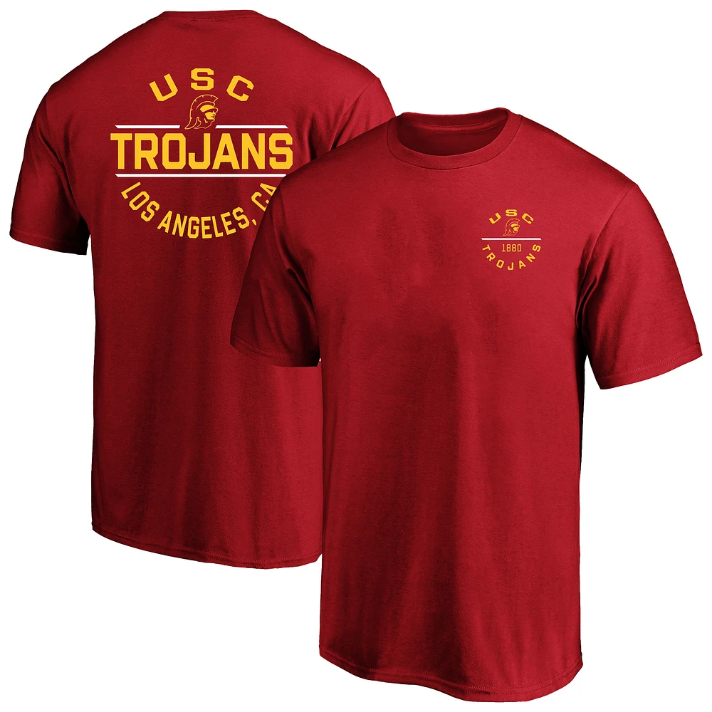 Men's Fanatics  Cardinal USC Trojans Big & Tall Fast Break T-Shirt