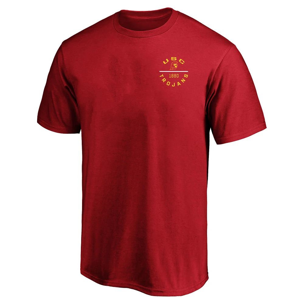 Men's Fanatics  Cardinal USC Trojans Big & Tall Fast Break T-Shirt