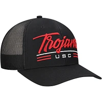 Men's '47 Black USC Trojans Garner Trucker Adjustable Hat