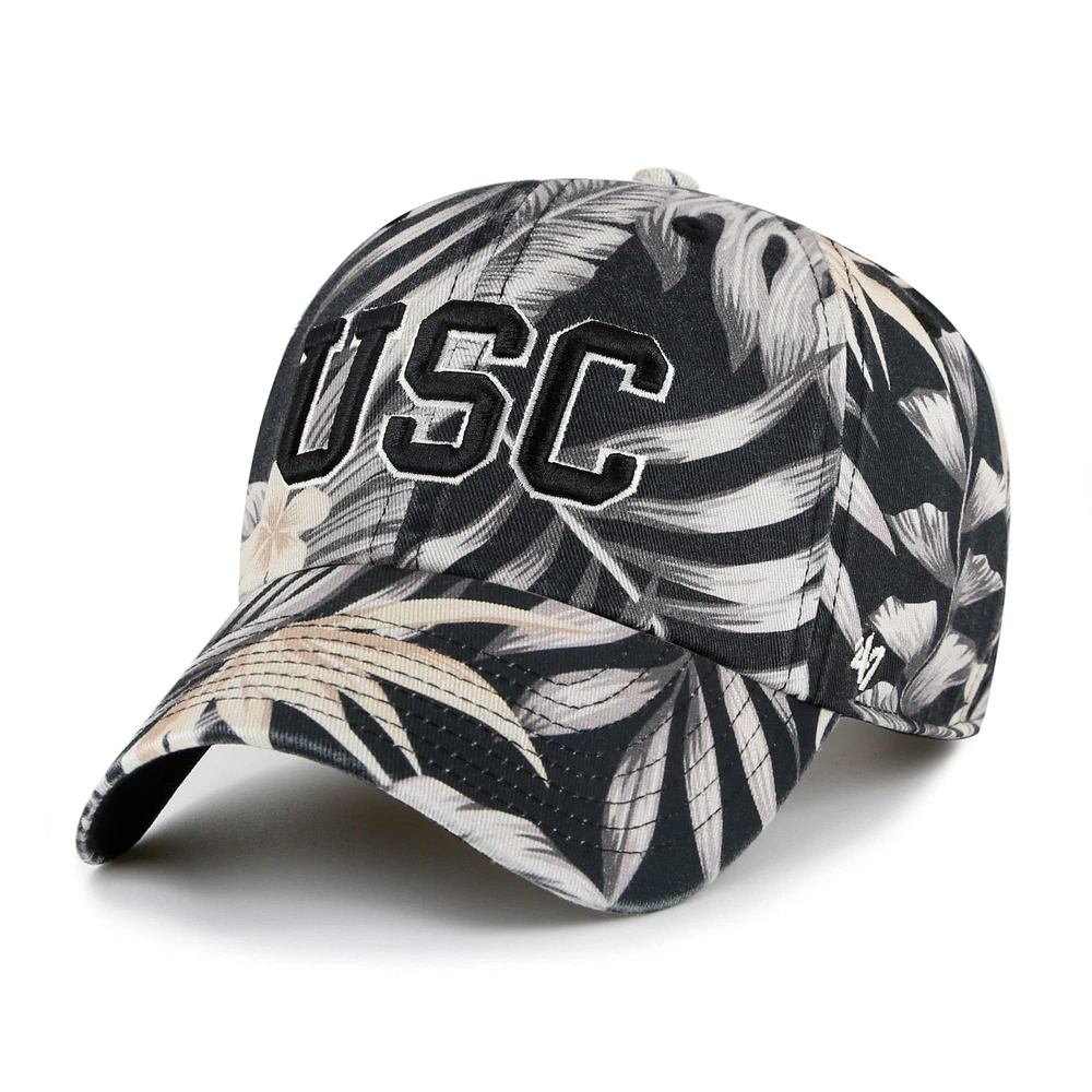 Casquette ajustable USC Trojans Tropicalia Clean Up '47 noire pour hommes