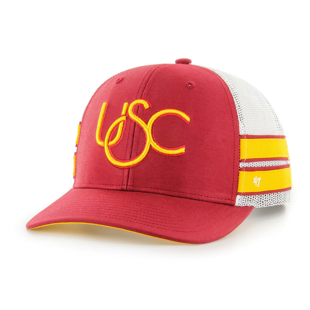 Casquette de camionneur réglable '47 Cardinal USC Trojans Straight Eight pour hommes