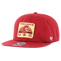 Men's '47 Crimson USC Trojans Coastline Captain Snapback Hat