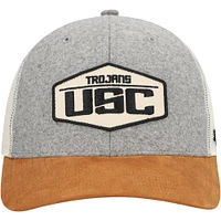 Casquette ajustable Drover Trucker '47 Heather Grey pour homme des USC Trojans