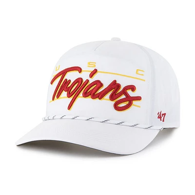 Men's '47 White USC Trojans Condor Hitch brrr° Adjustable Hat