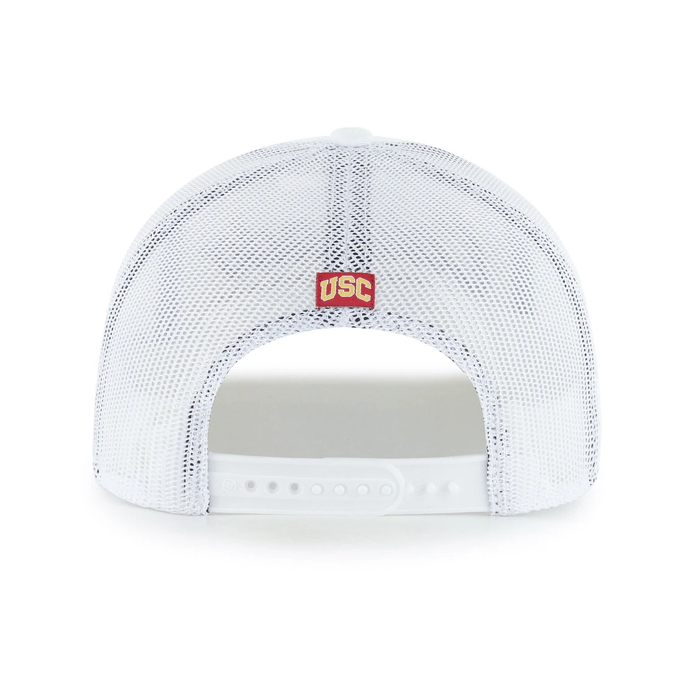 Casquette ajustable USC Trojans Garner Rope Trucker blanche '47 pour homme