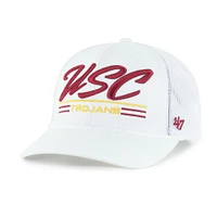 Casquette ajustable USC Trojans Garner Rope Trucker blanche '47 pour homme