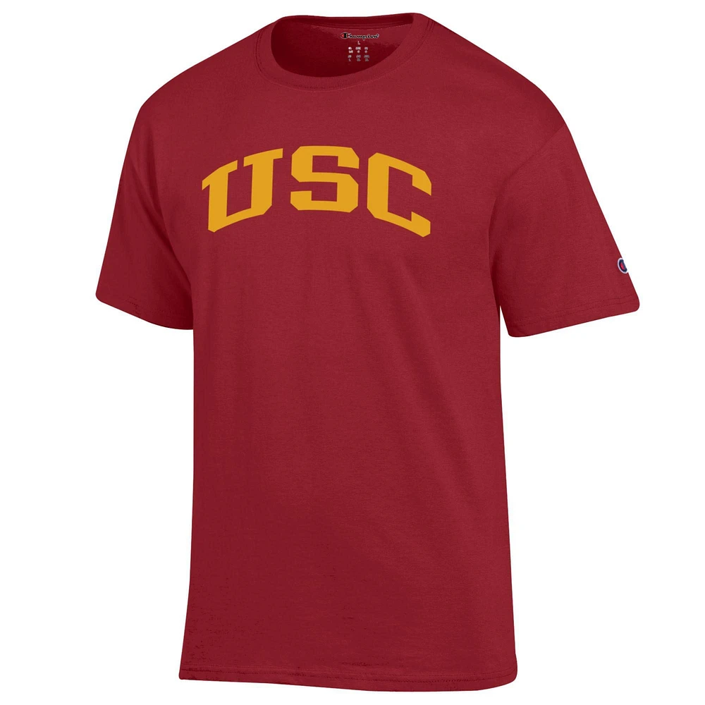Men's Champion  Cardinal USC Trojans Basic Arch T-Shirt