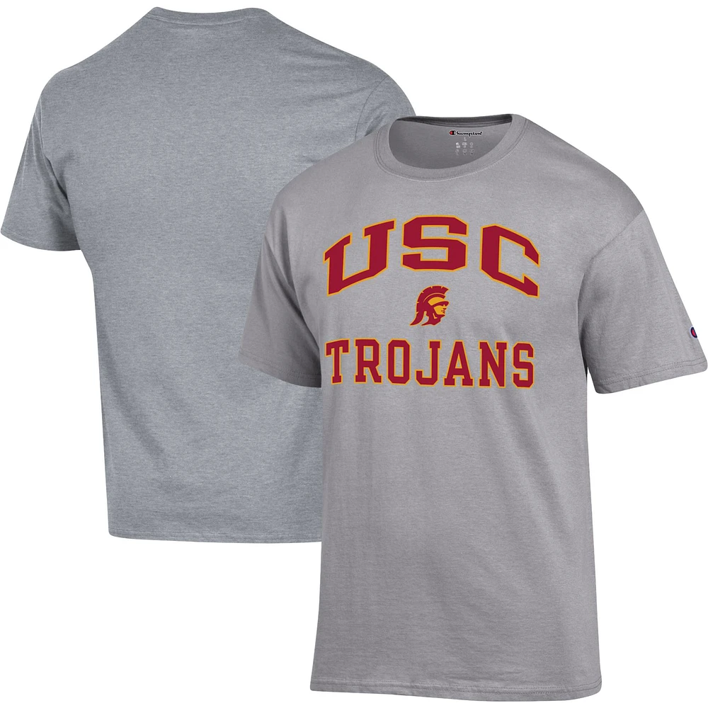 T-shirt Champion gris chiné USC Trojans High Motor pour homme