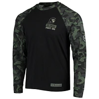 Men's Colosseum Black USC Trojans OHT Military Appreciation Camo Raglan Long Sleeve T-Shirt