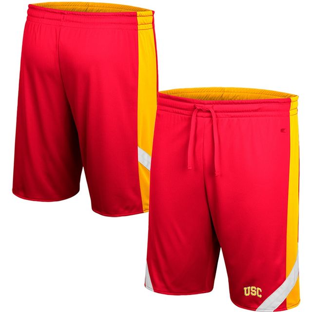 Short réversible Colosseum Cardinal/Gold USC Trojans Am I Wrong pour hommes