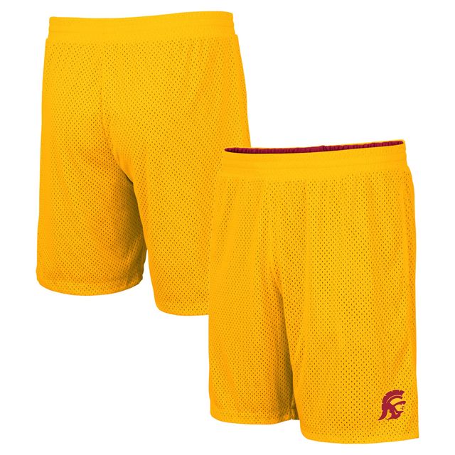 Short réversible Colosseum Cardinal/Gold USC Trojans Wiggum pour homme