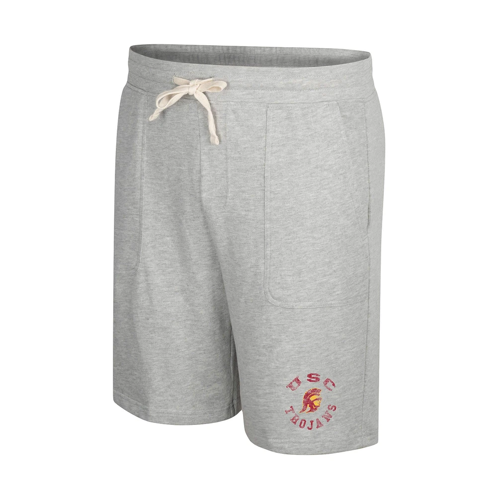 Colosseum Heather Grey USC Trojans Love To Hear This Terry Short pour homme