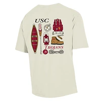 Men's Comfort Wash Cream USC Trojans Camping Trip T-Shirt