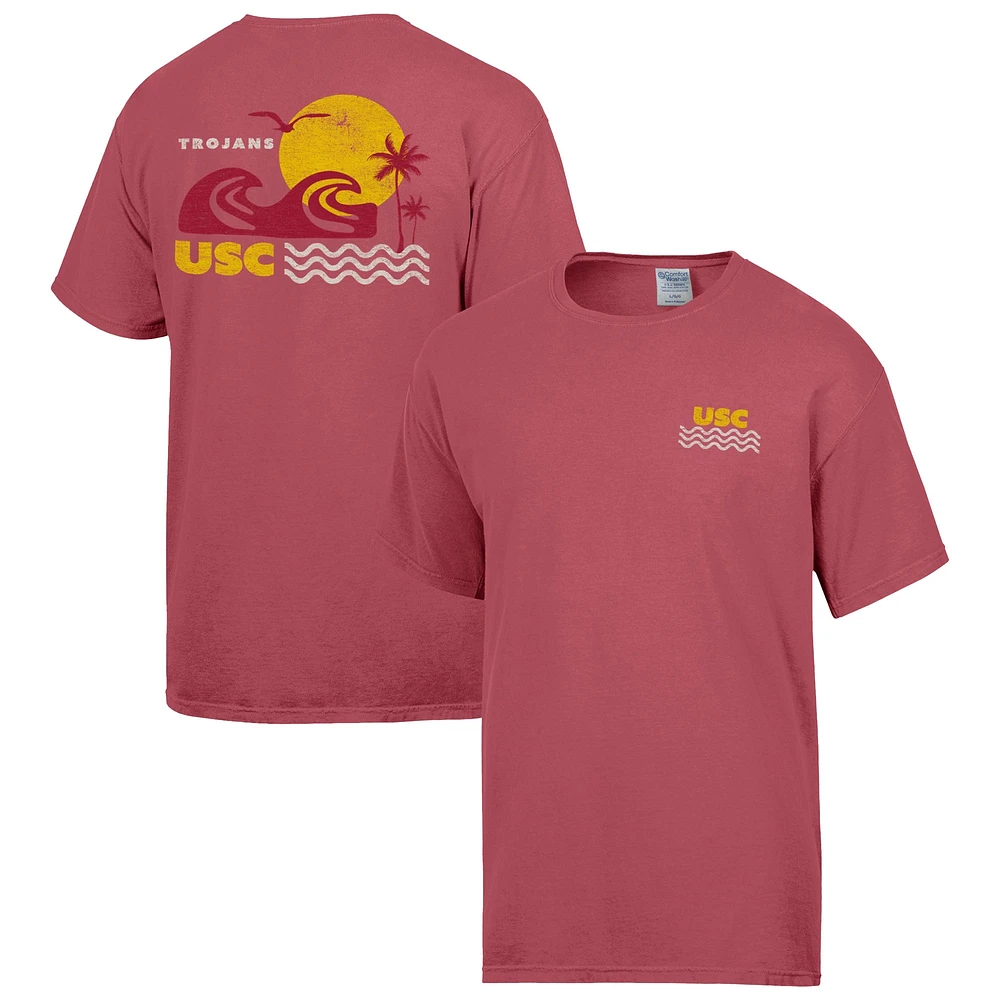 Men's ComfortWash  Cardinal USC Trojans Waves T-Shirt