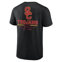 Men's Fanatics Black USC Trojans Game Day 2-Hit T-Shirt