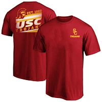 T-shirt délavé idéal pour hommes Fanatics Cardinal USC Trojans Big & Tall