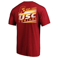 T-shirt délavé idéal pour hommes Fanatics Cardinal USC Trojans Big & Tall