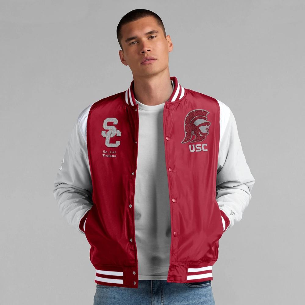 Veste à boutons-pression intégrale Elements Elite Cardinal USC Trojans Fanatics pour homme