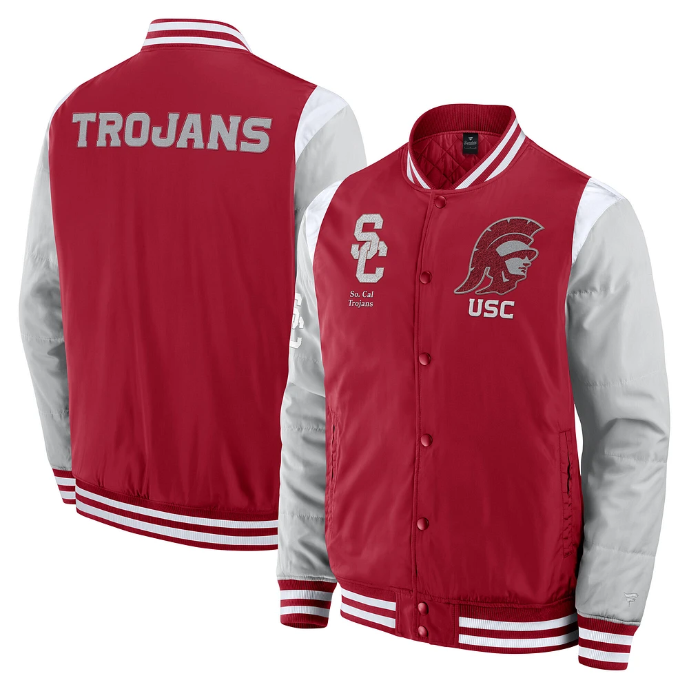 Men's Fanatics  Cardinal USC Trojans Elements Elite Full-Snap Jacket