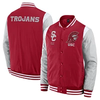 Veste à boutons-pression intégrale Elements Elite Cardinal USC Trojans Fanatics pour homme