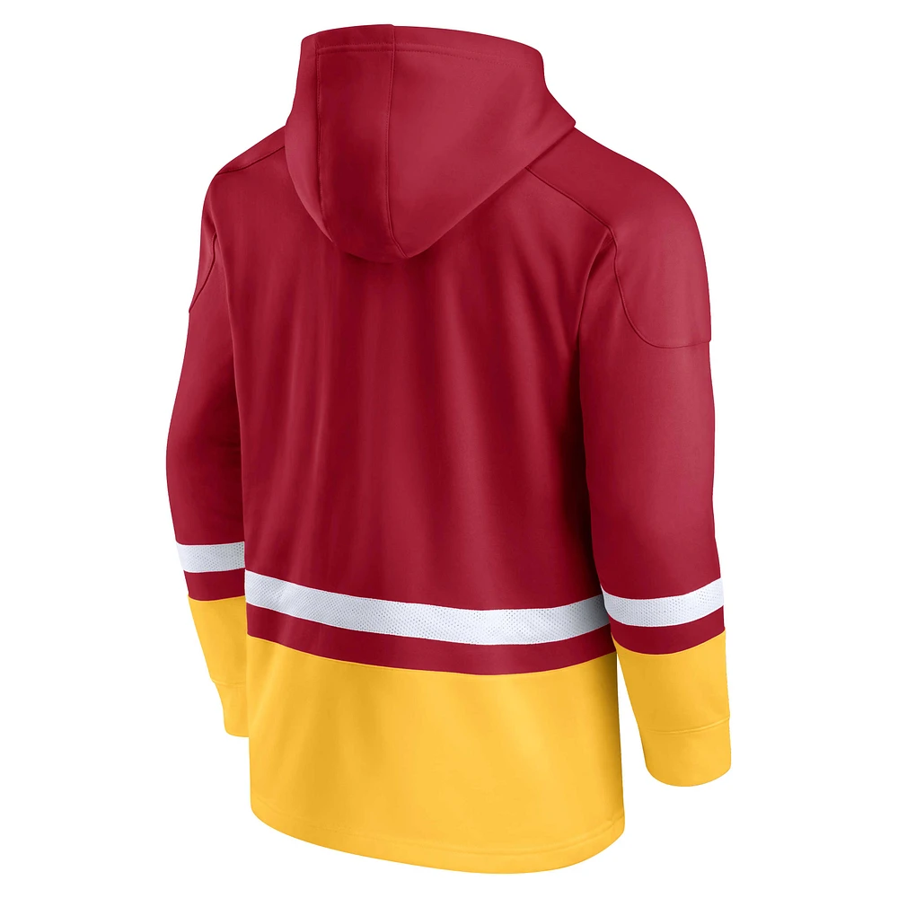 Men's Fanatics Cardinal USC Trojans First Battle Pullover Hoodie