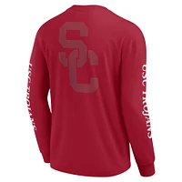 Men's Fanatics Cardinal USC Trojans Strive Long Sleeve T-Shirt