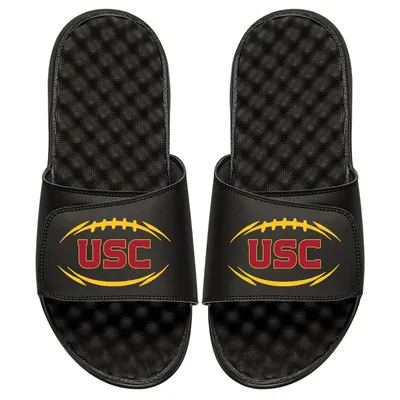 USC Trojans ISlide Football Logo Slide Sandals - Black