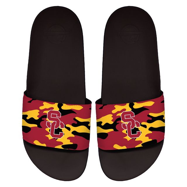 Sandales ISlide USC Trojans Camo Motto noires pour hommes