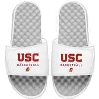 USC Trojans ISlide Basketball Wordmark Slide Sandals - White