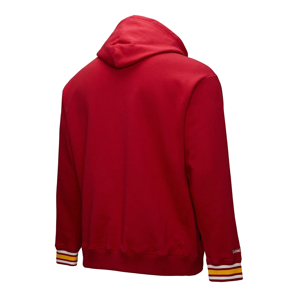 Sweat à capuche en polaire point de chaîne Mitchell & Ness Cardinal USC Trojans pour homme