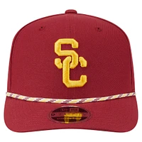 Men's New Era Cardinal USC Trojans Game Day Multi-Rope 9SEVENTY Stretch-Snap Hat