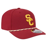 Men's New Era Cardinal USC Trojans Game Day Multi-Rope 9SEVENTY Stretch-Snap Hat