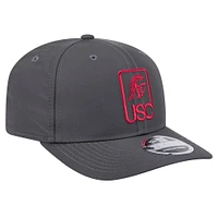 Casquette extensible à bouton-pression 9SEVENTY USC Trojans de New Era pour homme, couleur anthracite