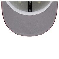 Men's New Era Cream USC Trojans Chrome 59FIFTY Fitted Hat