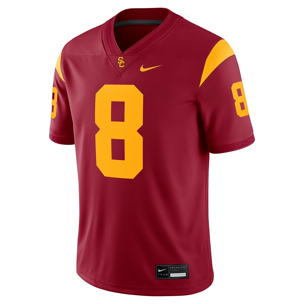 Men's Nike Amon-Ra St. Brown Cardinal USC Trojans Player Game Jersey