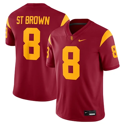 Men's Nike Amon-Ra St. Brown Cardinal USC Trojans Player Game Jersey