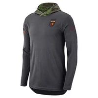 Men's Nike Anthracite USC Trojans Military Long Sleeve Hoodie T-Shirt