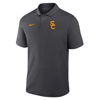 Men's Nike Anthracite USC Trojans Primetime Victory Primary Logo Performance Polo