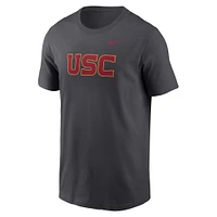 Men's Nike Anthracite USC Trojans Primetime Wordmark T-Shirt