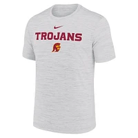 Men's Nike Ash USC Trojans 2025 Sideline Velocity Performance T-Shirt